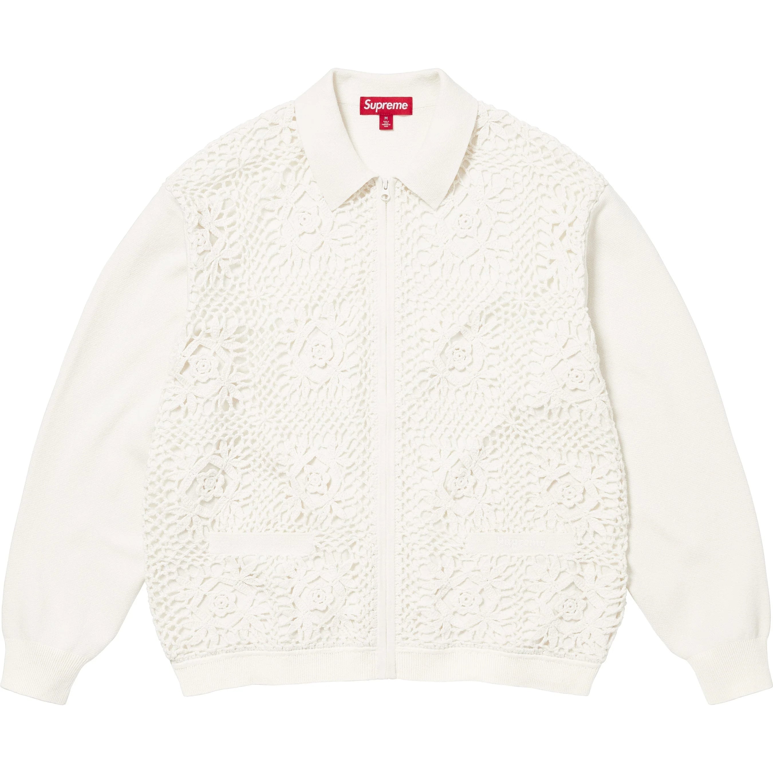 Crochet Zip Up Cardigan view 8